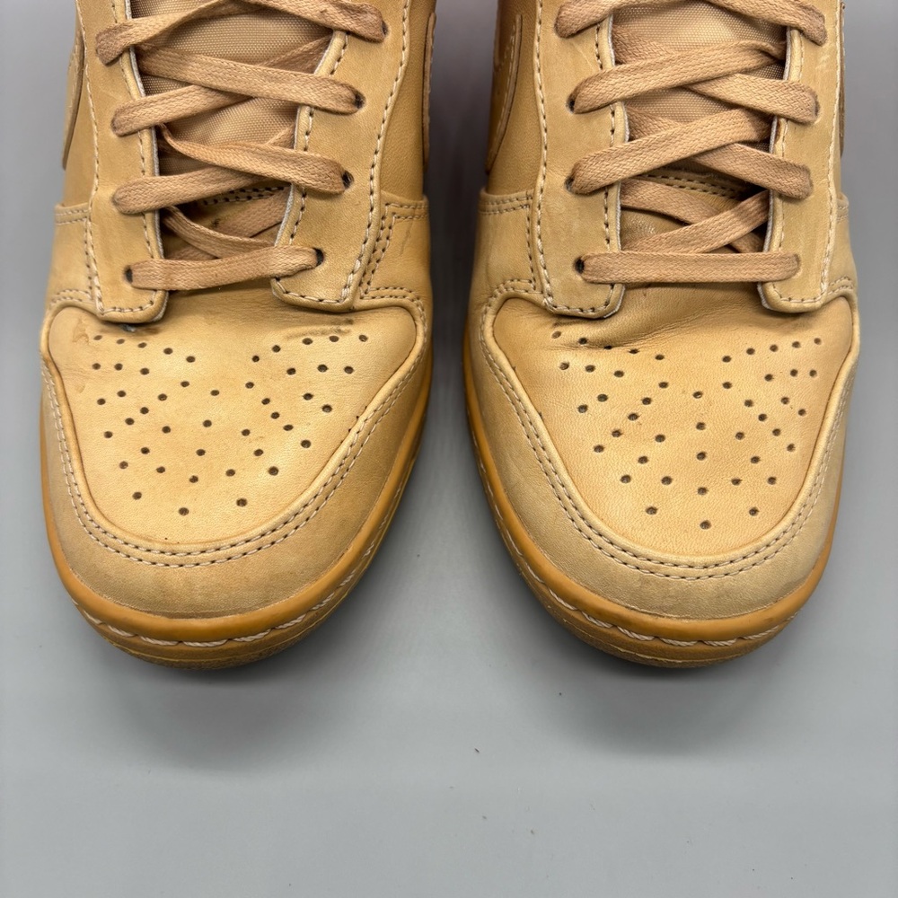 Nike Dunk‎ Sky-Hi Vachetta Tan Pink Flash Women’s Size 6.5 Hidden Wedge Sneakers - Picture 3 of 14